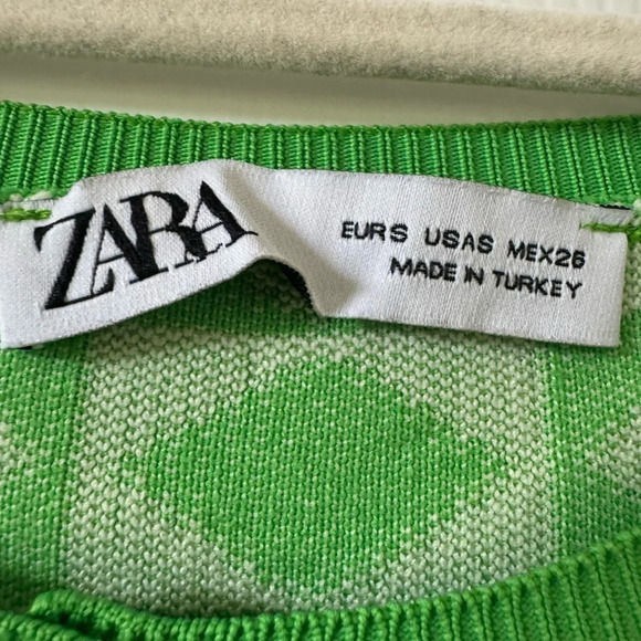 Zara long sleeve, crop button down knit lightweight sweater size small - Picture 5 of 5